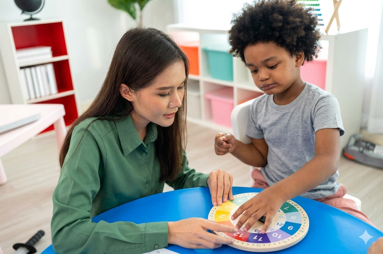 Family with therapist